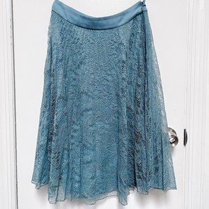 Reiss Pleated Midi Lace Skirt Size 4 - image 1